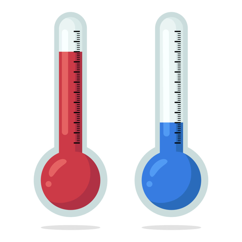 Diagram showing how an ECT coolant temperature sensor uses an NTC thermistor to send temperature signals to the ECU